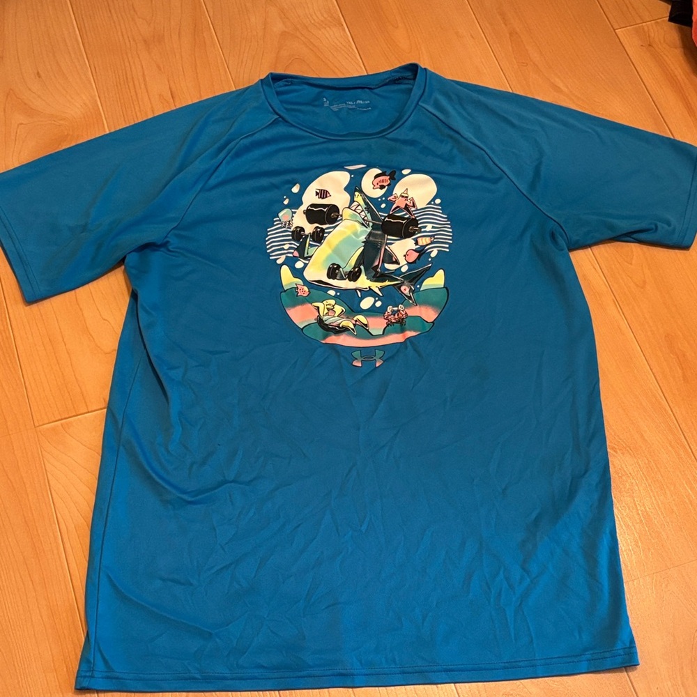 Under Armour Blue Graphic Short Sleeve Performance Tee